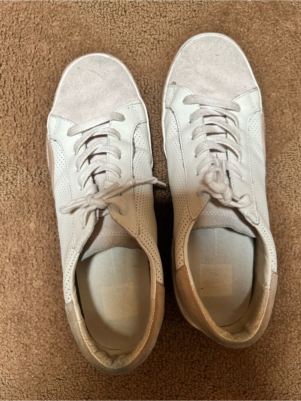 Dolce Vita Light Beige / Taupe Low-Top Athletic Sneakers